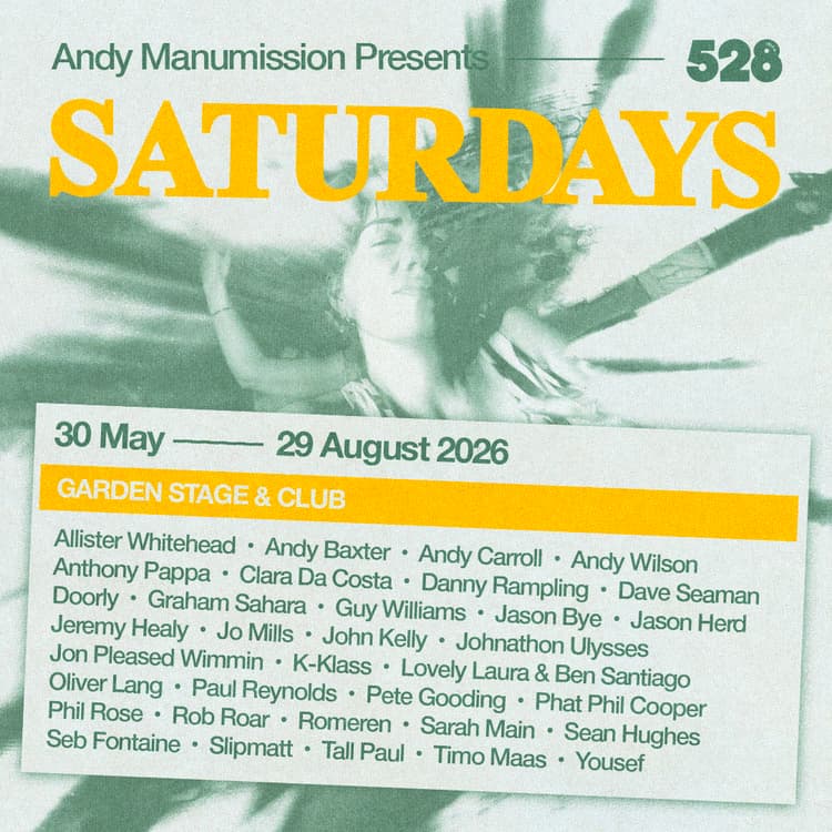 Andy Manumission Presents Saturdays - 528 Ibiza