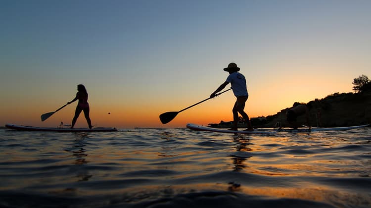 2h Sunset Boat Trip with Paddle Surf Lesson - SUP Paradise Ibiza